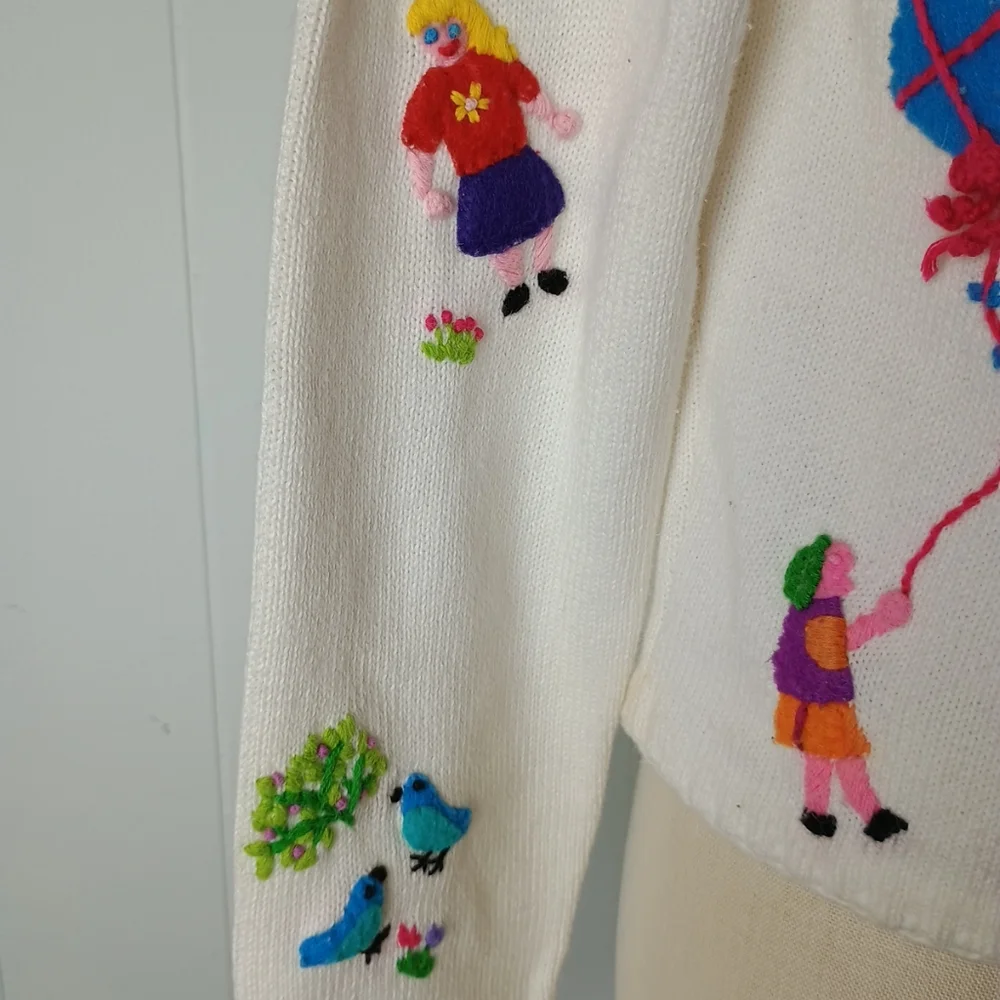 Vintage Michael Simon Outdoor Activities Women’s Small Cardigan Sweater - Picture 14 of 16